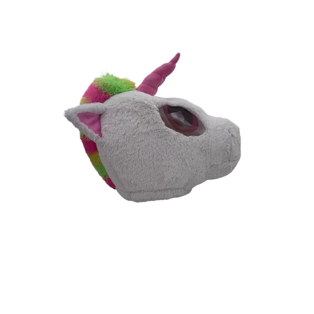 Vtg Unicorn Dan Dee Big Greeter Heads Soft Plush Pink White Mascot Costume Mask